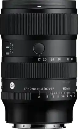 Coolblue Sigma 17-40mm f/1.8 DC Art Sony E-mount aanbieding