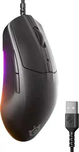 Coolblue SteelSeries Rival 3 Gen 2 Gaming Muis Zwart aanbieding