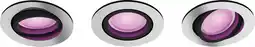 Coolblue Philips Hue Centura inbouwspot White and Color - rond - Aluminium - 3-pack aanbieding