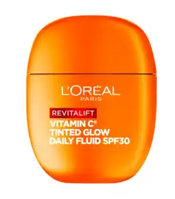 De Online Drogist L'Oréal Paris Revitalift Vitamin C* Tinted Glow Daily Fluid SPF30 aanbieding