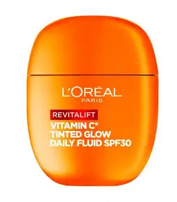 De Online Drogist L'Oréal Paris Revitalift Vitamin C* Tinted Glow Daily Fluid SPF30 aanbieding