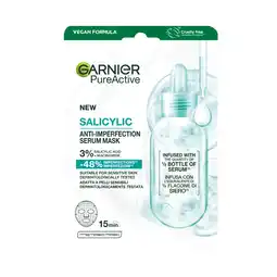 De Online Drogist Garnier PureActive Salicylic Anti-Imperfection Serum Mask aanbieding