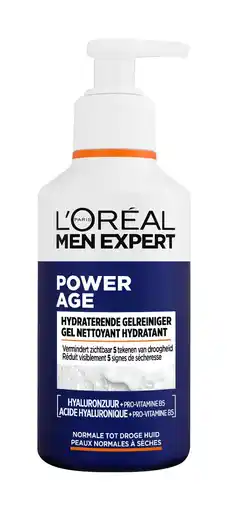 De Online Drogist L'Oréal Paris Men Expert Power Age Hydraterende Gelreiniger aanbieding