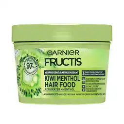 De Online Drogist Garnier Hair Food Kiwi Menthol 3-in-1 Haarmasker aanbieding