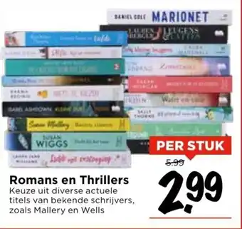 Vomar Voordeelmarkt Romans en Thrillers aanbieding