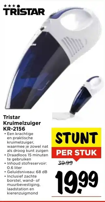 Vomar Voordeelmarkt Tristar Kruimelzuiger KR-2156 aanbieding