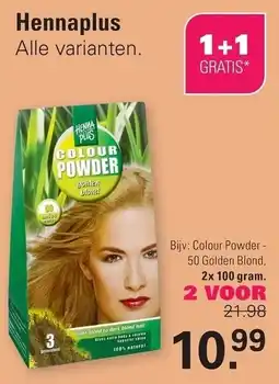 De Online Drogist Hennaplas colour powder aanbieding