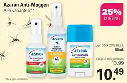 De Online Drogist Azaron Anti-Muggen aanbieding