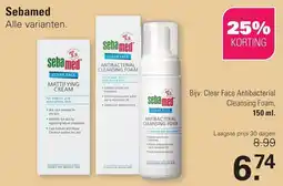 De Online Drogist sebamed clear face antibacterial cleansing foam aanbieding