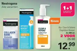 De Online Drogist Neutrogena Clear & Defend Dagelijkse Wasgel aanbieding