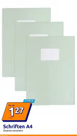 Action Schriften A4 aanbieding