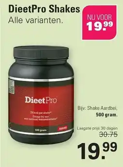 De Online Drogist DieetPro Shakes aanbieding