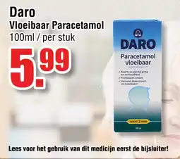 Ter Huurne Holland Markt Daro Vloeibaar Paracetamol aanbieding
