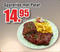 Ter Huurne Holland Markt Spareribs met Patat aanbieding