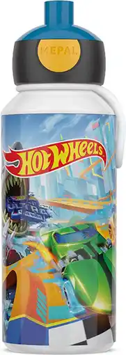 Intratuin Mepal drinkfles pop-up Campus Hot Wheels 400 ml aanbieding