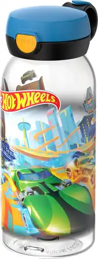 Intratuin Mepal drinkfles met flipdop Campus Hot Wheels 600 ml aanbieding