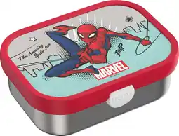 Intratuin Mepal rvs broodtrommel Campus Spiderman 17,8 x 13,2 x 6,1 cm aanbieding