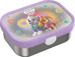 Intratuin Mepal rvs broodtrommel Campus Paw Patrol Girls 17,8 x 13,2 x 6,1 cm aanbieding