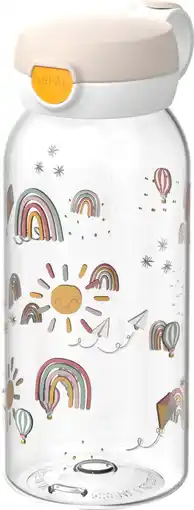 Intratuin Mepal drinkfles met flipdop Campus Sunshine & Rainbow 600 ml aanbieding