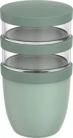 Intratuin Mepal lunchpot Ellipse 3-delig groen D 10,7 H 20 cm aanbieding