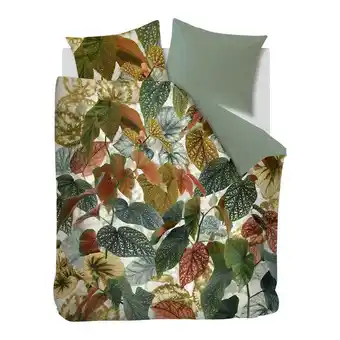 fonQ Beddinghouse Begonia Dekbedovertrek 200 x 220 cm - Groen aanbieding