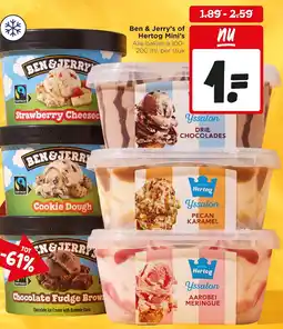 Jumbo Ben & Jerry's of Hertog Mini's aanbieding