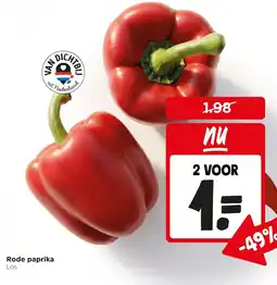 Jumbo Rode paprika aanbieding
