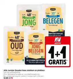Jumbo Alle Jumbo Goudse kaas stukken en plakken aanbieding