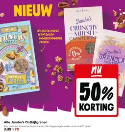 Jumbo Alle Jumbo's Ontbijtgranen aanbieding