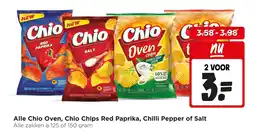 Jumbo Alle Chio Oven, Chio Chips Red Paprika, Chilli Pepper of Salt aanbieding