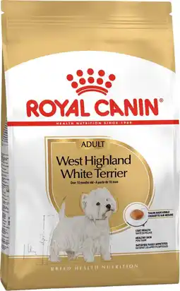 Intratuin Royal Canin hondenvoer brokken West Highland White Terrier adult 3 kg aanbieding