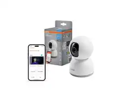 Lidl OSRAM Smart wifi 360 beveiligingscamera voor binnen, wit aanbieding