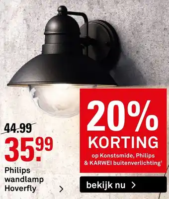 Karwei Philips Wandlamp Hoverfly aanbieding