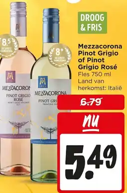 Jumbo Mezzacorona Pinot Grigio of Pinot Grigio Rosé aanbieding
