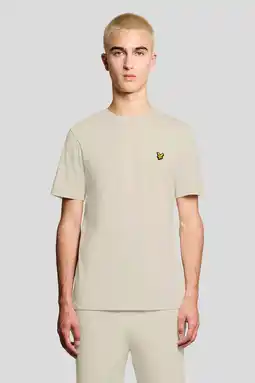 Wehkamp Lyle & Scott regular T-shirt zand aanbieding