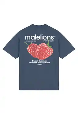 Wehkamp Malelions oversized T-shirt met backprint blauw aanbieding