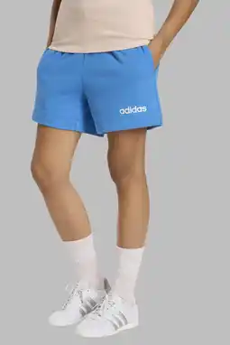Wehkamp adidas Sportswear slim regularwaist sweatshort blauw aanbieding