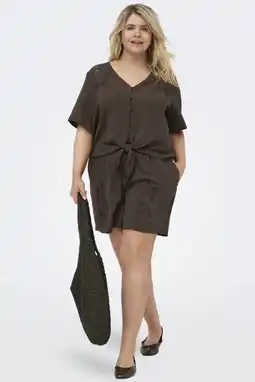 Wehkamp ONLY CARMAKOMA short - donkerbruin aanbieding