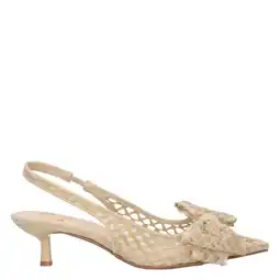 Wehkamp La Strada slingback pumps met strik beige aanbieding