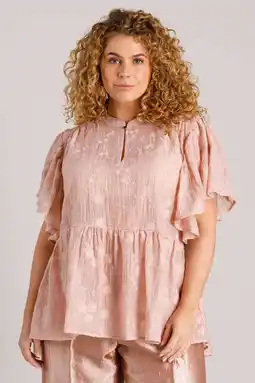 Wehkamp Yest Curve gebloemde blousetop lichtroze aanbieding
