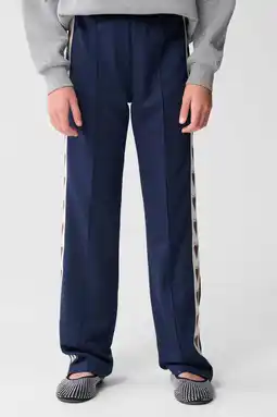 Wehkamp Shoeby pantalon met hartjes donkerblauw aanbieding