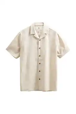 Wehkamp Anerkjendt regular casual overhemd met linnen beige aanbieding