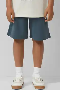 Wehkamp s.Oliver regularwaist sweatshort grijsblauw aanbieding