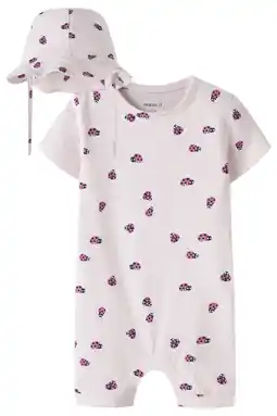 Wehkamp NAME IT BABY boxpak + zonnehoedje lichtroze aanbieding