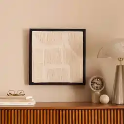 Wehkamp NOUS Living wanddecoratie Ravienna crÃ me (50x50 cm) aanbieding