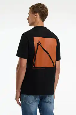 Wehkamp CHASIN' oversized T-shirt met backprint zwart aanbieding