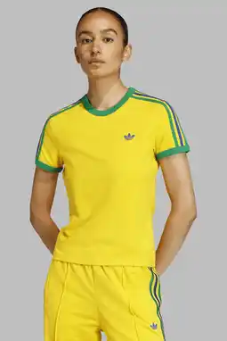 Wehkamp adidas Originals Cali T-shirt geel aanbieding