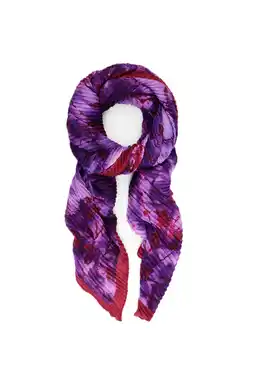 Wehkamp Desigual sjaal met bloemenprint paars aanbieding