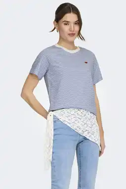 Wehkamp JDY T-shirt blauw aanbieding