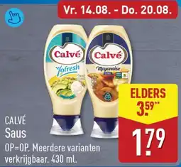 ALDI Calvé saus aanbieding